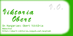 viktoria obert business card