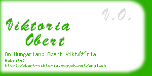 viktoria obert business card